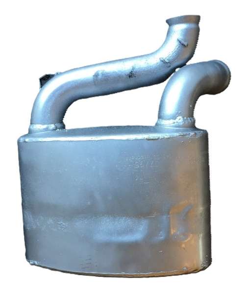 Endschalldämpfer "Bischoff", passend für Porsche 993 Turbo