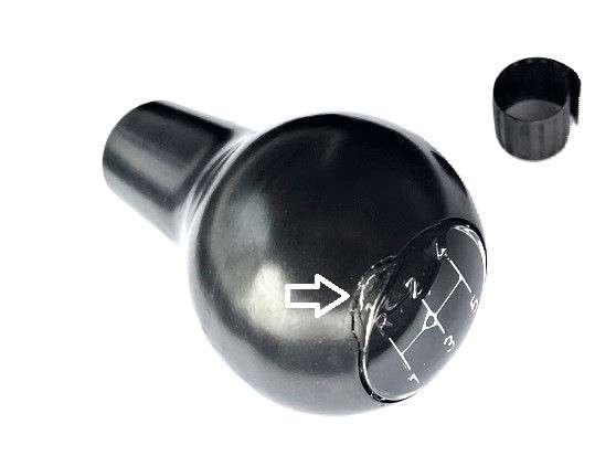 Schaltknauf 5-Gang, neu, defekt, passend für Porsche 914