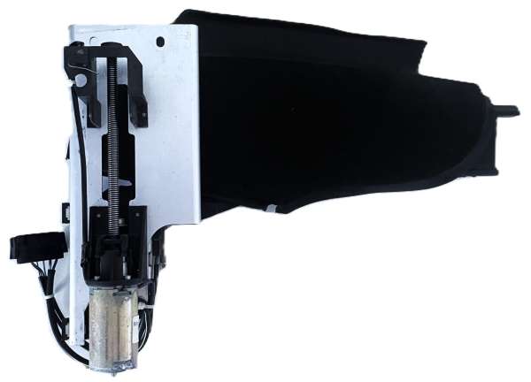 Überrollbügel-Antrieb mit Klappe schwarz, links, passend für Porsche 996 Cabrio