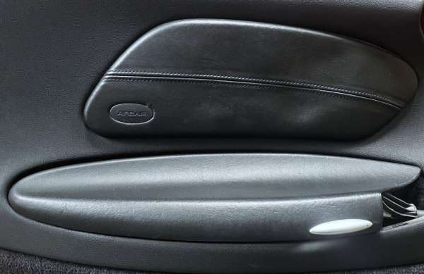 Kunstleder-Türtaschenklappe schwarz, links, passend für Porsche 996