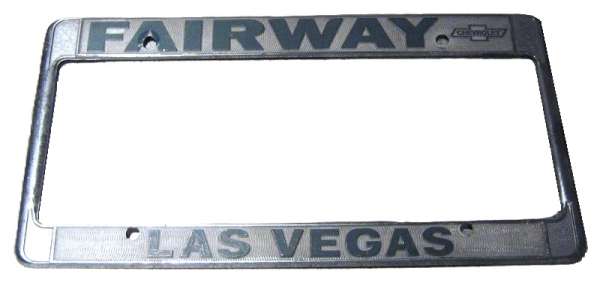 US-Nummernschildumrandung "Las Vegas", chrom
