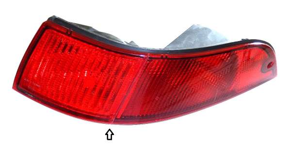 US-Rückleuchte rot, defekt, passend für Porsche 993