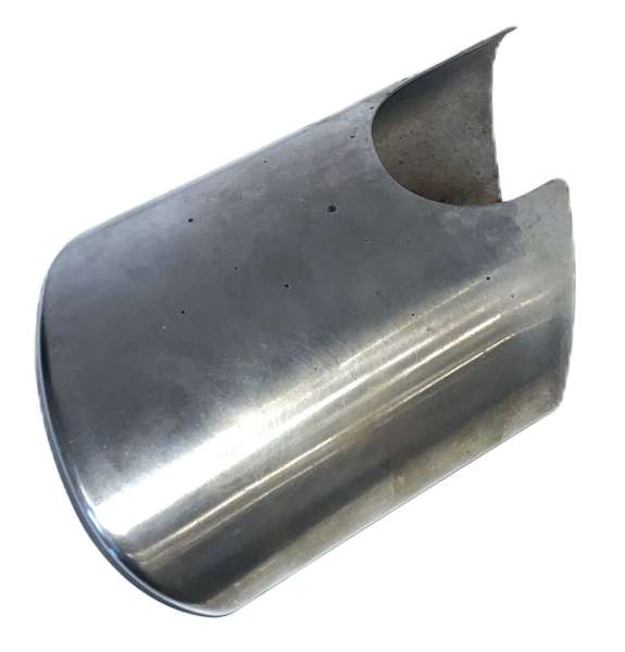 Endrohrblende "Gillet" oval, Modell 2002, links, passend für Porsche 996