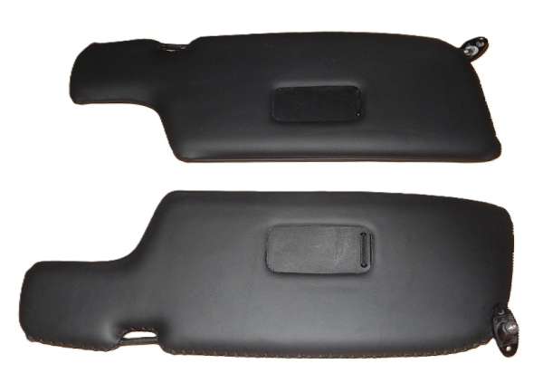 Leder-Sonnenblenden schwarz, passend für Porsche 993 Coupe