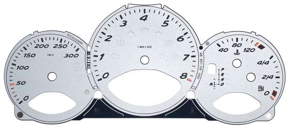 Zifferblätter bis 300 km/h, neu, passend für Porsche Boxster 987 und Cayman