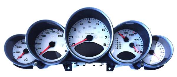 US-Kombiinstrument bis 200 MPH, original, passend für Porsche 997 Tiptronik
