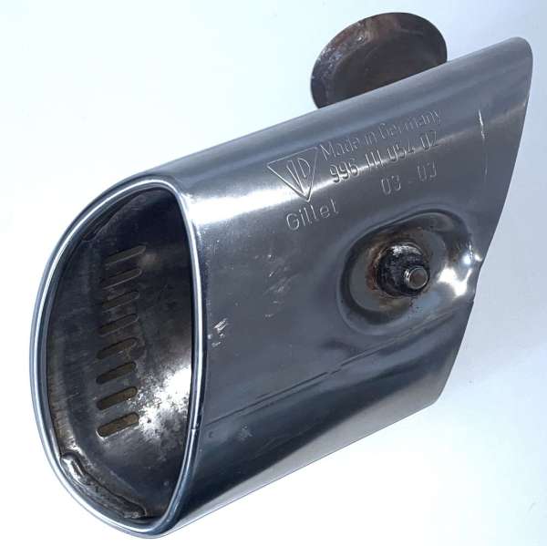 Endrohr "Gillet" oval, Modell 2002, neuwertig, passend für Porsche 996
