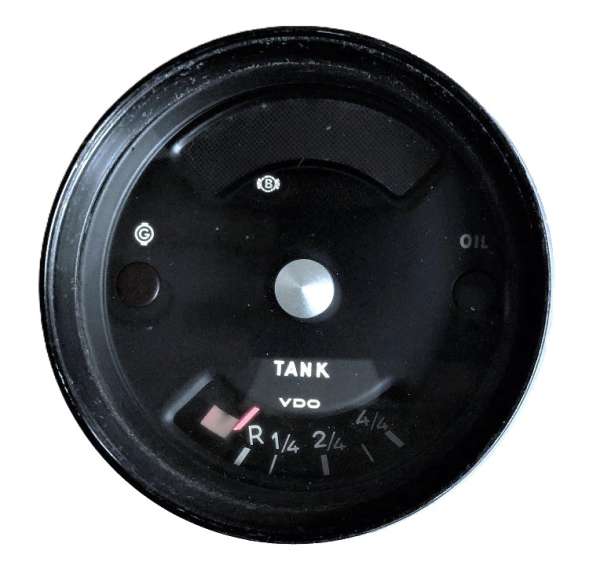 VDO-Bremsen- / Öl- / Tankanzeige, passend für Porsche 914
