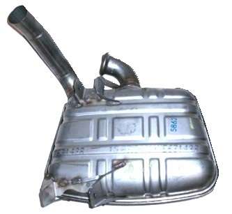 Endschalldämpfer, neu, passend für Porsche 996 GT3