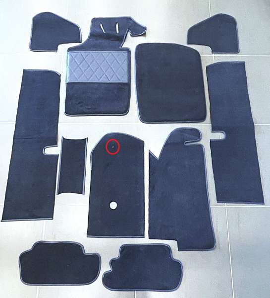 Teppichsatz dkl-blau, neu, passend für Porsche 914