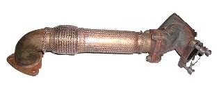 Abgaskrümmer mit Abzweig, passend für Cayenne Turbo S 4.5