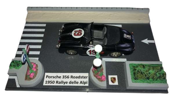 Modell vom Porsche 356 Roadster, 1950 Ralley delle Apli