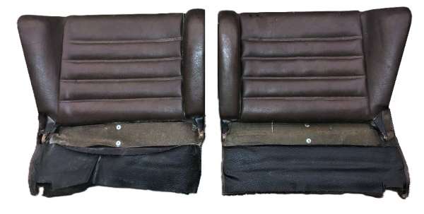 Kunstleder-Rücksitzlehnen braun, passend für Porsche 911