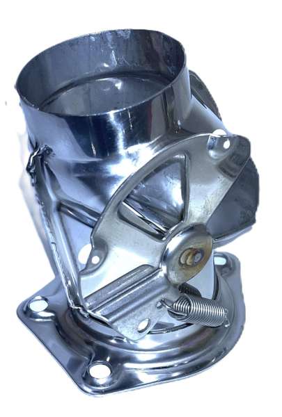 Edelstahl-Heizklappe links, neu, passend für Porsche 911 / 912