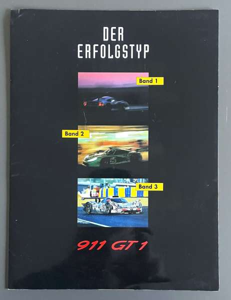 GT1-Prospekt-Bildband-Ankündigung Band 1-3, original
