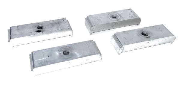 Alu-Sitzerhöhungen, ca. 15 mm, passend für Porsche 924/944