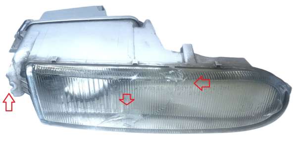 Nebelscheinwerfer links, defekt, passend für Porsche 993