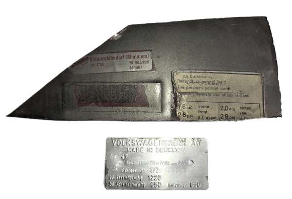 Fahrgestell-Nummer (ohne Brief), passend für Porsche 914 - 1.7 ltr.