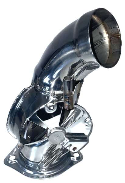 Edelstahl-Heizklappe rechts, neu, passend für Porsche 911