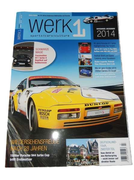 Porschefahrer-Zeitschrift "Werk1", neu
