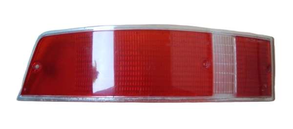 Rückleuchtenglas rot, silberner Rand, passend für Porsche 911