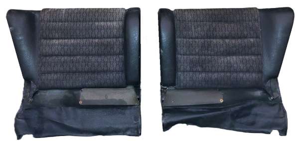 Kunstleder-Rücksitzlehnen schwarz, passend für Porsche 911