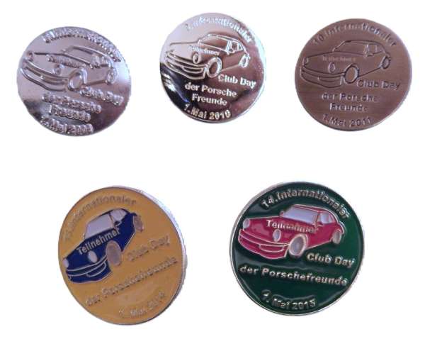 Sammelanstecker vom Porschetreffen Dinslaken, neu