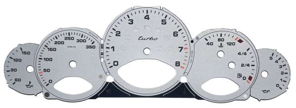 Zifferblätter bis 350 km/h, neu, passend für Porsche 997 Turbo