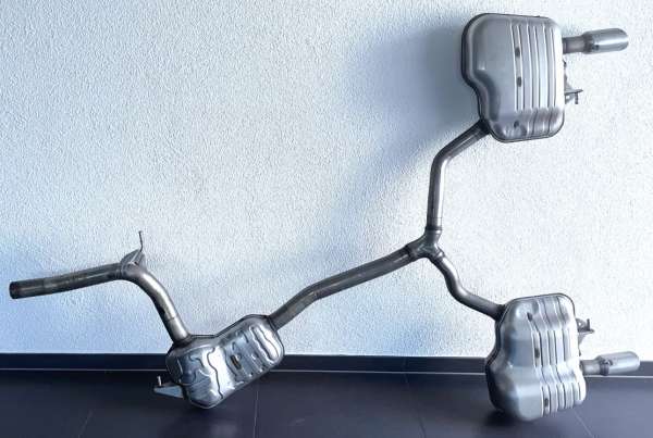 Vorschall- und Endschalldämpfer, neuwertig, passend für Audi A5 Sportback B8 B9