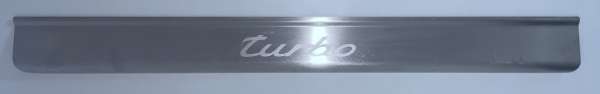 Edelstahl-Turbo-Schwellerauflage, Einzelstück, original, passend für Porsche 996