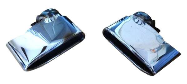 Chrom-Endrohre "Boysen", passend für Porsche 997 Turbo