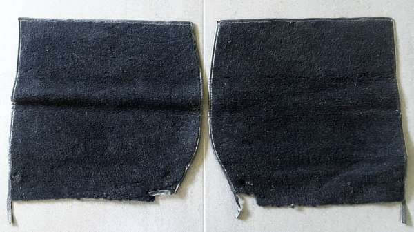 Rücksitzlehnen-Teppich schwarz, original, passend für Porsche 993