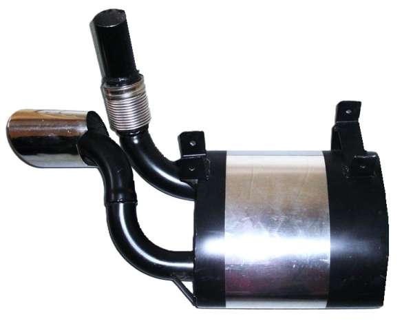 Edelstahl-Sport-Endschalldämpfer "Remus", neu, passend für Porsche 996