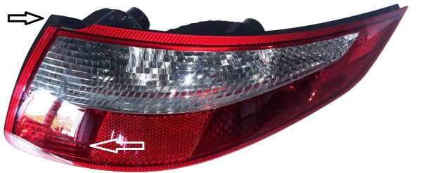 Rückleuchte, defekt, passend für Porsche 997