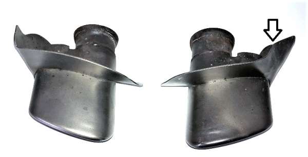 Endrohre "Gillet", original, passend für Porsche 993 2S / 4S