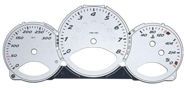 Zifferblätter bis 300 km/h, neu, passend für Porsche Boxster 987 und Cayman
