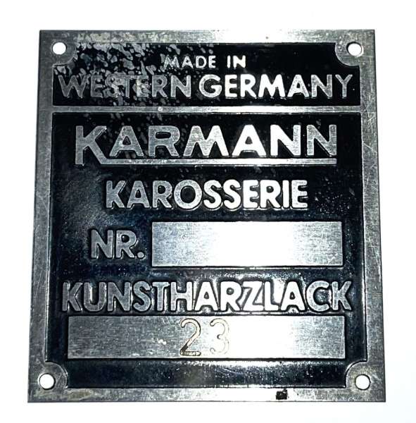 Karosserie-/Farb-Plakette, original, passend für Porsche 914