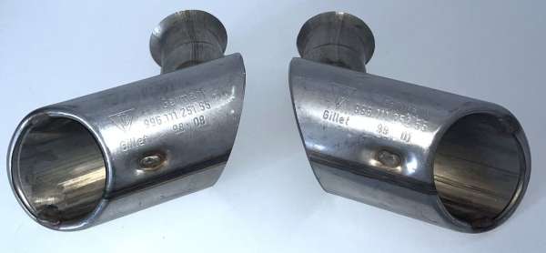 Endrohre "Gillet", neu, passend für Porsche 996 C2 / C4 / GT3