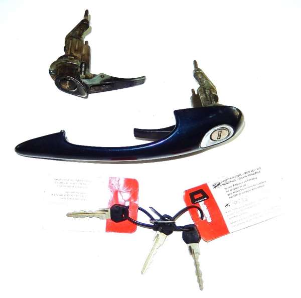 Türaussengriff links und Schließzylinder rechts, passend für Porsche 993